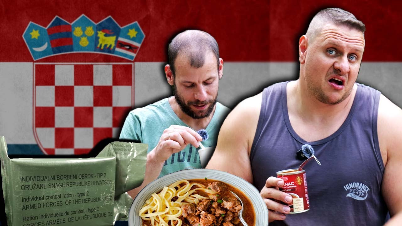 Mit eszik a Horvát katona?🤯🍗MRE katonai csomag teszt🥘