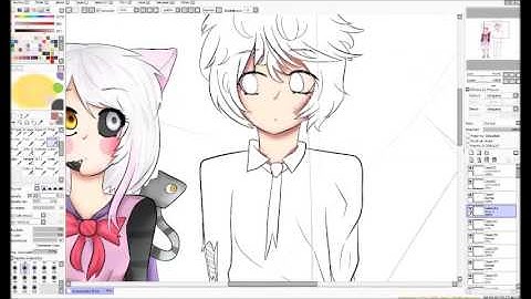 SpeedPaint Mangle And Springtrap