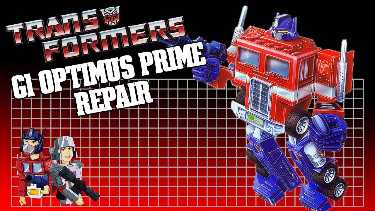 Vtg Transformers G1 1985 Optimus Prime black GAS PUMP weapon accessory part 