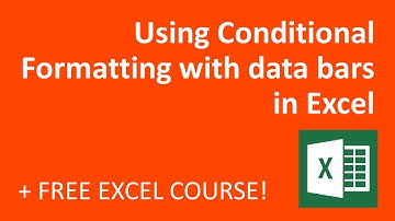 Using Conditional Formatting with data bars in Excel (2018)