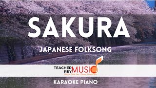 SAKURA Cherry Blossoms - Minus one/Instrumental withs| Japanese Folk Song