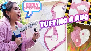 I Tried Tufting a Rug! - Tiffy Tries