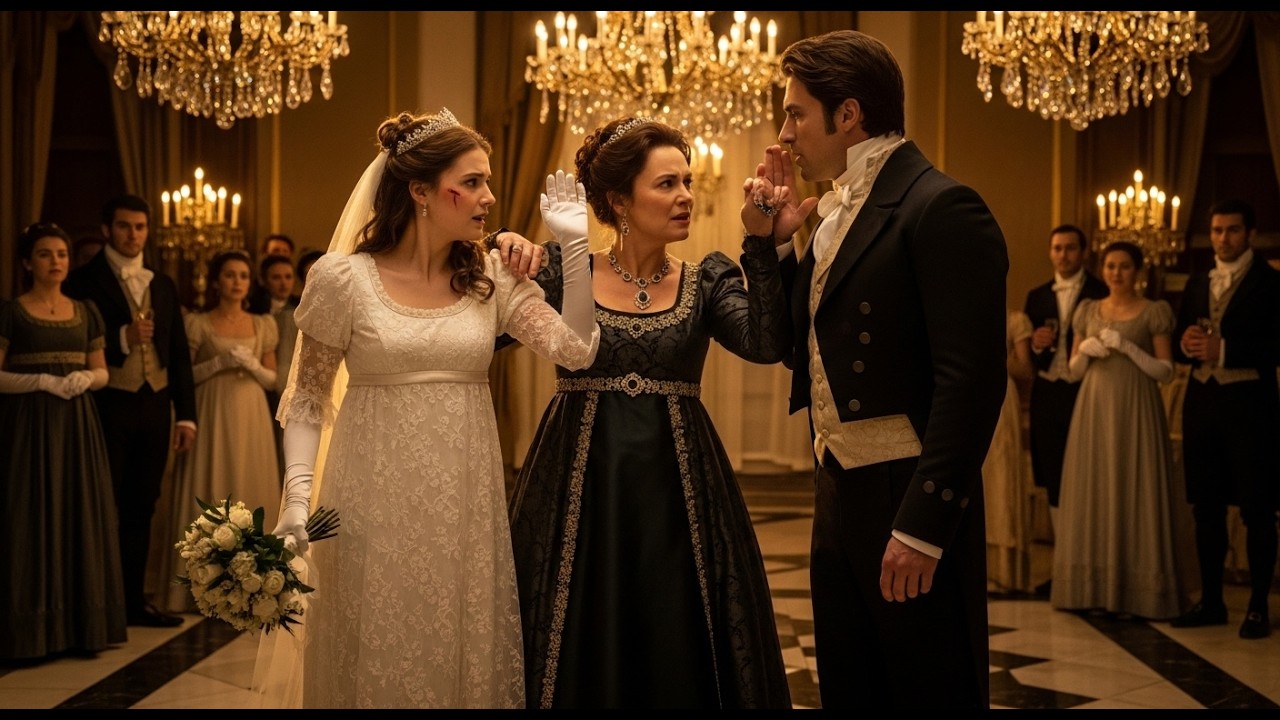 Her stepmother slapped her at the wedding… then the Duke seized her wrist and whispered a warning