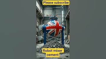 Robot mixer cement #transformers #transformer #robot #ai