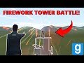 CRAZY FIREWORK TOWER BATTLE! - Garry's mod Sandbox