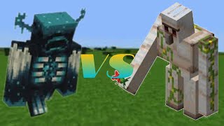 warden vs iron golem plus || Minecraft battle