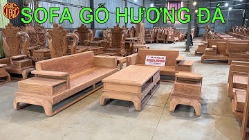 mẫu sofa gỗ phòng khách | SOFA GỖ HƯƠNG ĐÁ HIỆN ĐẠI GÓC trái | Đồ Gỗ Bảo Lộc