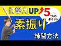 【ソフトボール】効果的な素振りの練習方法を大公開！