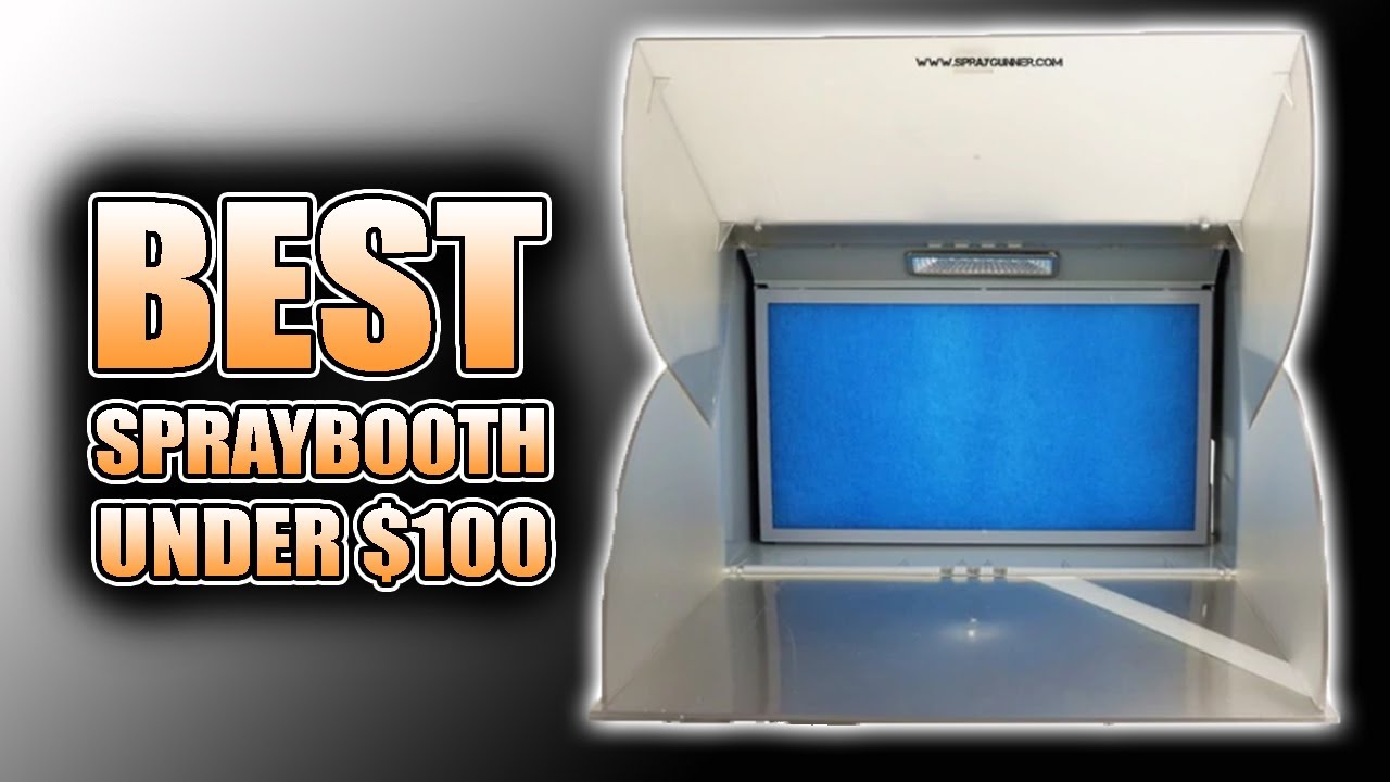 Airbrush Spray Booth With LED Lights! Spraygunner's Latest 