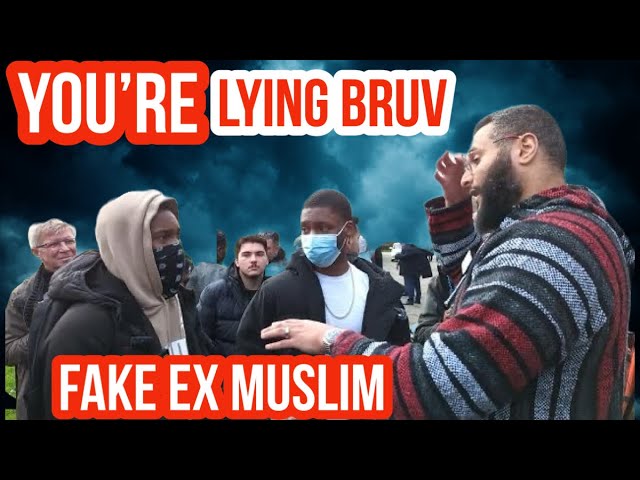Fake Ex-Muslim challenges Mohammed Hijab | Speakers Corner | Hyde Park class=