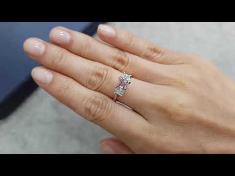 Pastel pink cushion cut spinel 0.78 ct from Burma Video  № 1