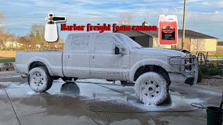 Testing the $30 FOAM CANNON from Harbor Freight