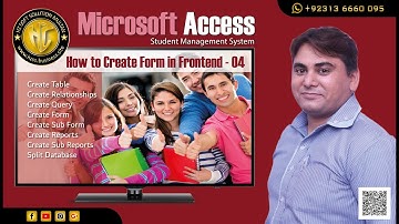 How to create a Form with MS Access Using VBA in Hindi / Urdu?