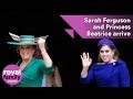 Princess Beatrice and Sarah Ferguson arrive for royal wedding