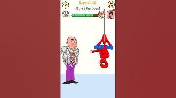 Spider man burst the boss 💪🤣 impossible date 2 game level 49 #viral