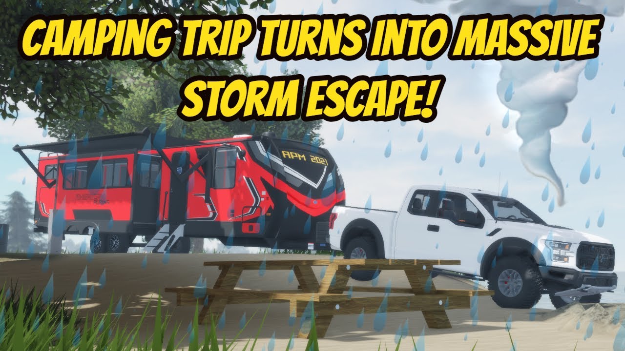 *NEW* Family Camper Road Trip TORNADO STORM in Roblox American Plains ...