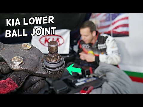 HOW TO REPLACE LOWER BALL JOINT ON KIA OPTIMA SORENTO SPORTAGE FORTE SOUL RIO