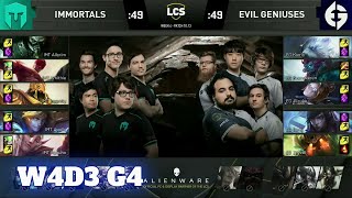 Immortals vs Evil Geniuses | Week 4 Day 3 S10 LCS Summer 2020 | IMT vs EG W4D3