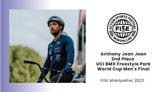 Anthony Jean Jean - 2Nd Place Uci Bmx Freestyle Park World Cup Mens Final