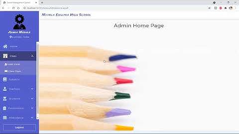 School Management System Project Part 2 in Asp.Net C# & Sql Server | Tech Tips Unlimited