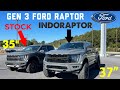 Gen 3 Stock Ford Raptor vs 2021 INDORAPTOR Edition on 37s Lead Foot Comparison Review