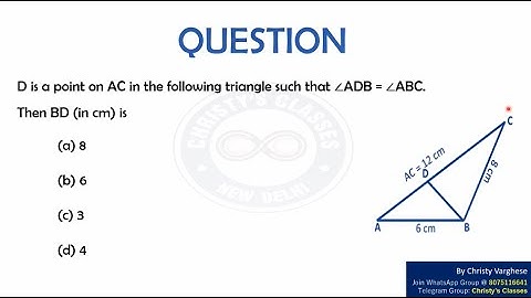 A question on Similar triangles | CSIR-NET JUNE 2016 | General Aptitude | July Mary Mathew