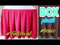 Box pleats table skirting tutorial