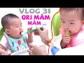 Bữa ăn dăm đầu tiên của Ori lúc 5m25d | Ori Family VLOG 31