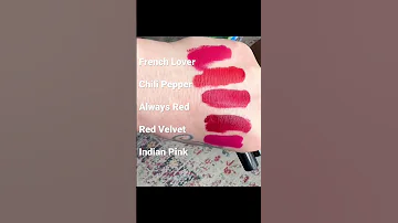 BEST OF BRIGHTS REDS Sephora Collection Cream Lip Stain Makeupshorts Swatches Shorts 