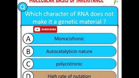 neet biology molecular basis of inheritance mcq for neet 2022