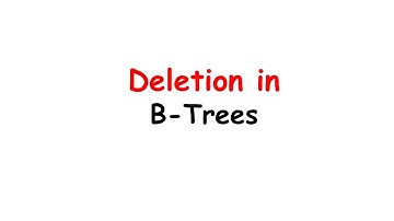 B tree - Deletion | Animated Example