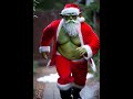 The Grinch Runs Away in Santa’s Outfit! #viral