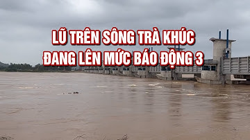 ⚠️🆘  Lũ trên sông Trà Khúc đang lên mức báo động 3 | QNgTV