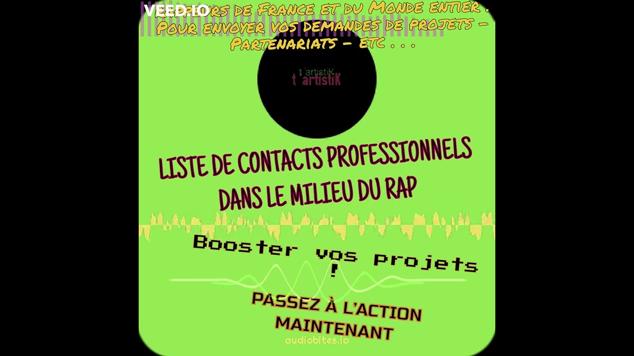 vous fournir une liste de contacts professionnels dans le milieu du rap