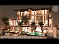 Big Luxury Penthouse Villa (No CC) Sims 4 Stop Motion Build & Interior