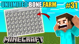 #31 | I Made Unlimited Bone Farm In Minecraft |(Hindi)|