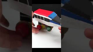 How to Make Electric Train from Cardboard #shorts