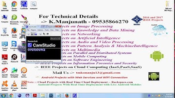 2016 and 2017 IEEE Software Engineering Projects List