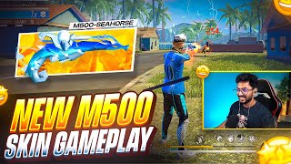New M500 Gun Skin = Direct One Taps? 😨🔥 - Free Fire Telugu - MBG ARMY screenshot 4
