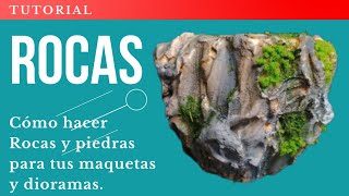 Hacer ROCAS  realistas para #DIORAMAS, MAQUETAS y escenografía