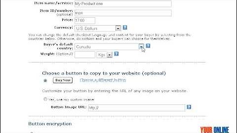 How To Create And Customize A PayPal Button part1