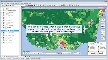Creating Maptitude Mapping Software masks that hide features outside of your area of interest
