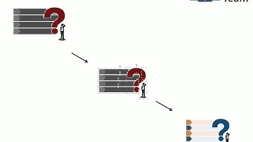 confused person with question mark and icons flat powerpoint design