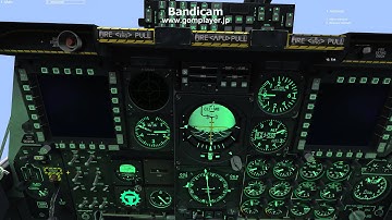 DCS A-10C - Zero Visibility ILS Landing (No Hud, NoTad, Low CrossWind)