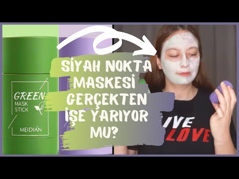 SİYAH NOKTA MASKESİ 😱Gerçekten İşe Yarıyor mu❓Green Tea Mask & Eggplant TikTok Stick Mask