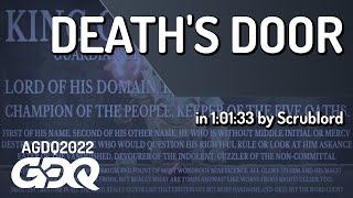 Death's Door by Scrublord in 1:01:33 - AGDQ 2022 Online