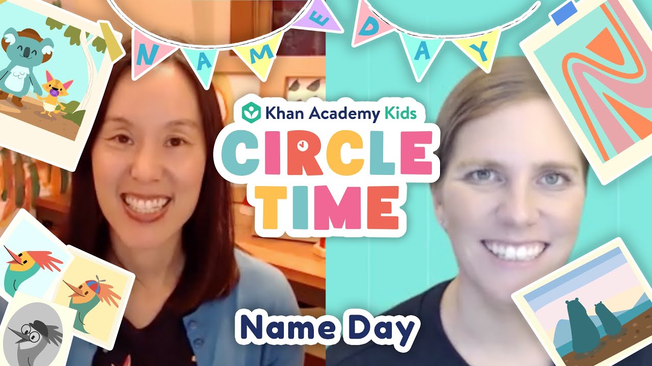 How The Khan Kids Characters Got Their Names | Make Name Art | Circle Time with Khan Academy Kids