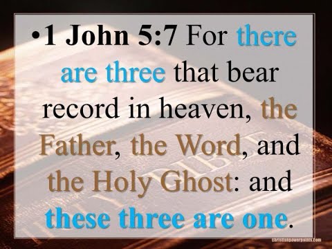 1 John 5:7 is the Godhead