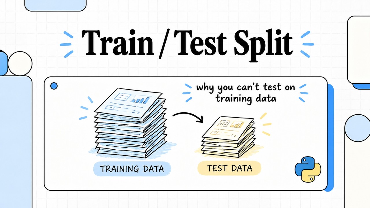 Training Data Splitting Train/Test Split Explained | Why You Can't Test on Training Data - YouTube