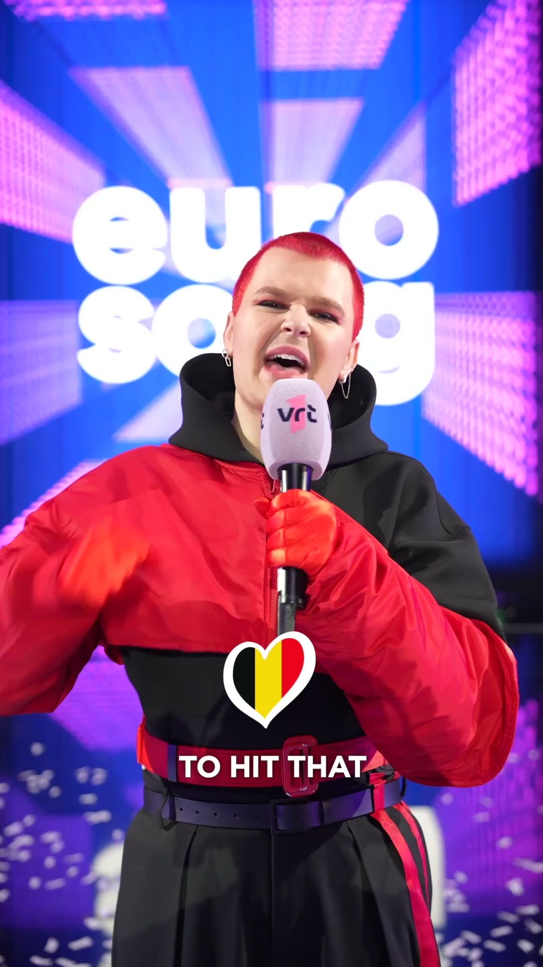 Strobe Lights up! ?? Belgium's #Eurovision2025 artist Red Sebastian has a message for us ??‍♂️